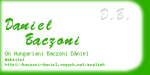 daniel baczoni business card